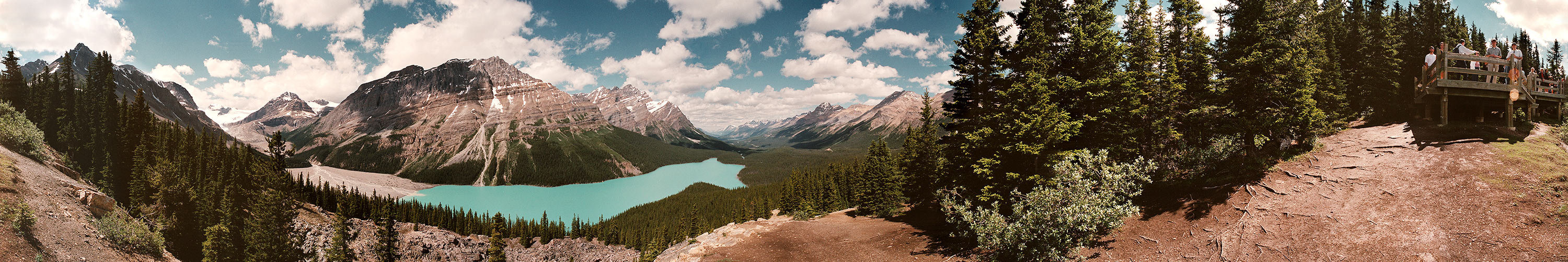 This 360 panorama is from Peyto Lake, Canada