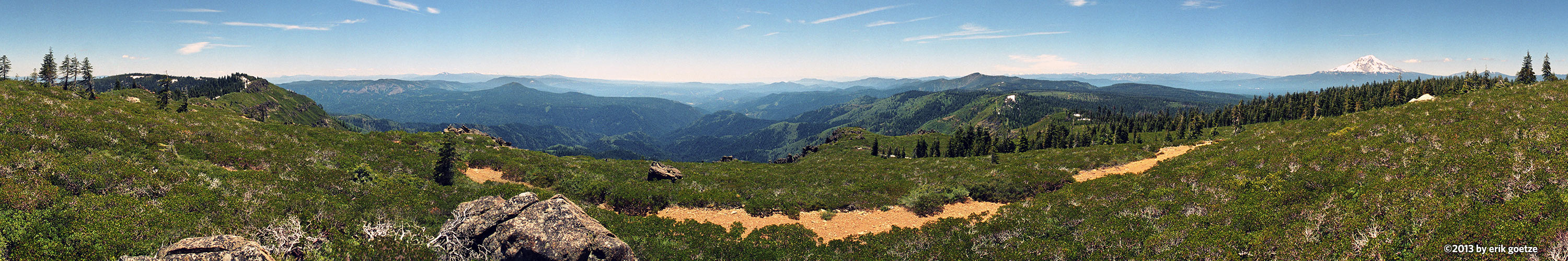 View of Mt. Shasta from section O of the PCT, California